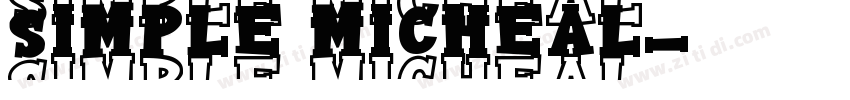 simple micheal字体转换